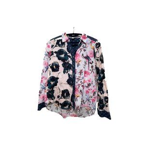 Sundance Flower button down blouse Small
